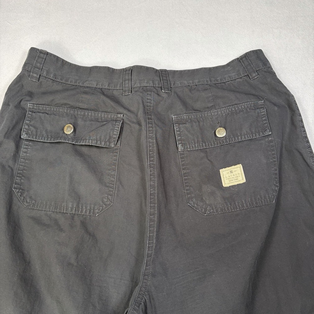 Lauren Ralph Lauren capri Pants Womens Size 12 Black Cotton High Rise. - Picture 4 of 16